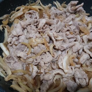 簡単！豚こま肉を使った、豚肉のしょうが焼き！